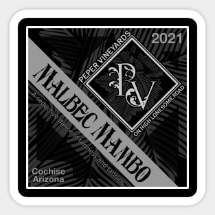 Malbec Mambo Banner Design Sticker